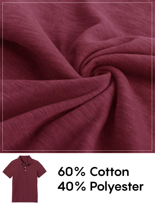 10-Pack School Uniform Tagless Polo Tshirt for Little Boys & Big Boys